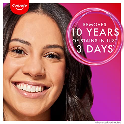 Colgate Optic White ComfortFit LED Teeth Whitening Kit and Pen, Enamel Safe, iPhone & Android Compatible