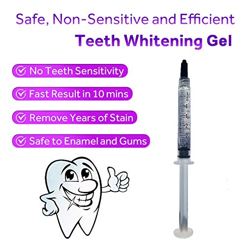 Bright White Smile 35% Teeth Whitening Gel Refills, 10 Pack, No Sensitivity