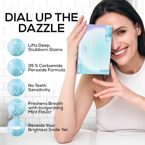 35% Carbamide Peroxide Teeth Whitening Gel Refill Kit - No Sensitivity - 8 Pack